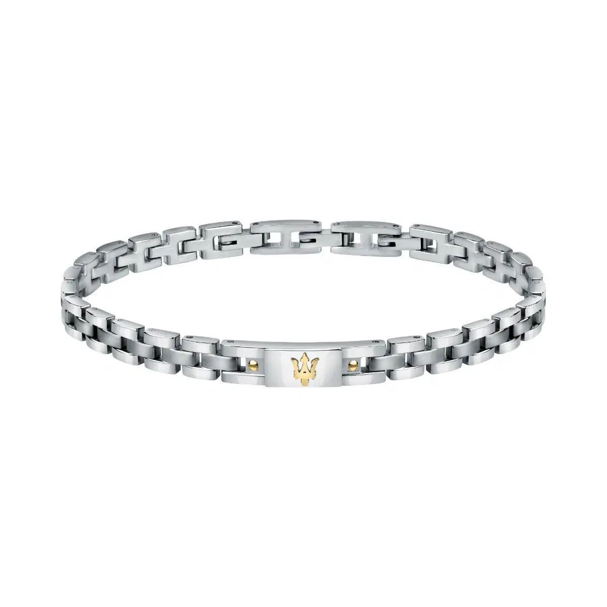 Maserati Men's Stainless Steel iconic Bracelet - Gold