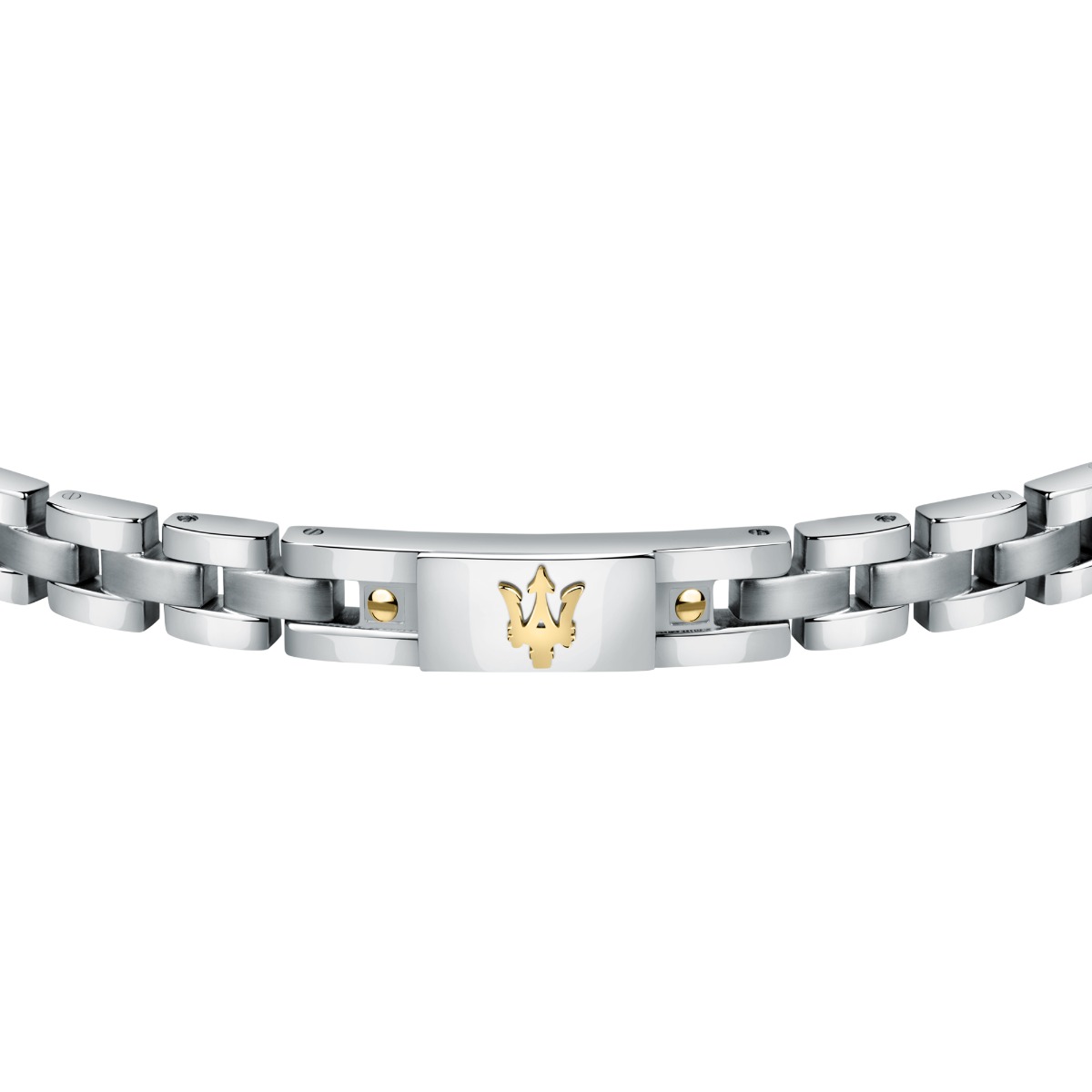 Maserati Men's Stainless Steel iconic Bracelet - Gold