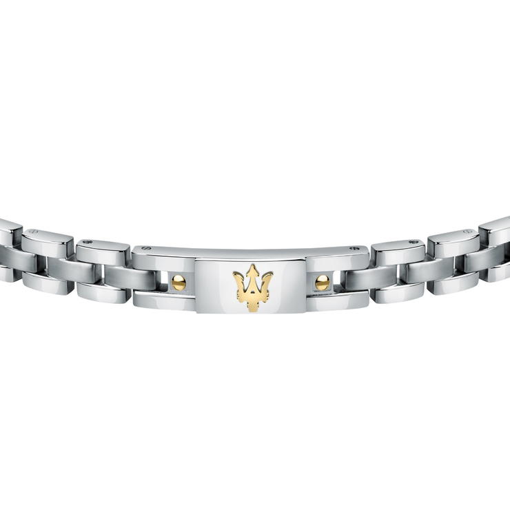 Maserati Men's Stainless Steel iconic Bracelet - Gold