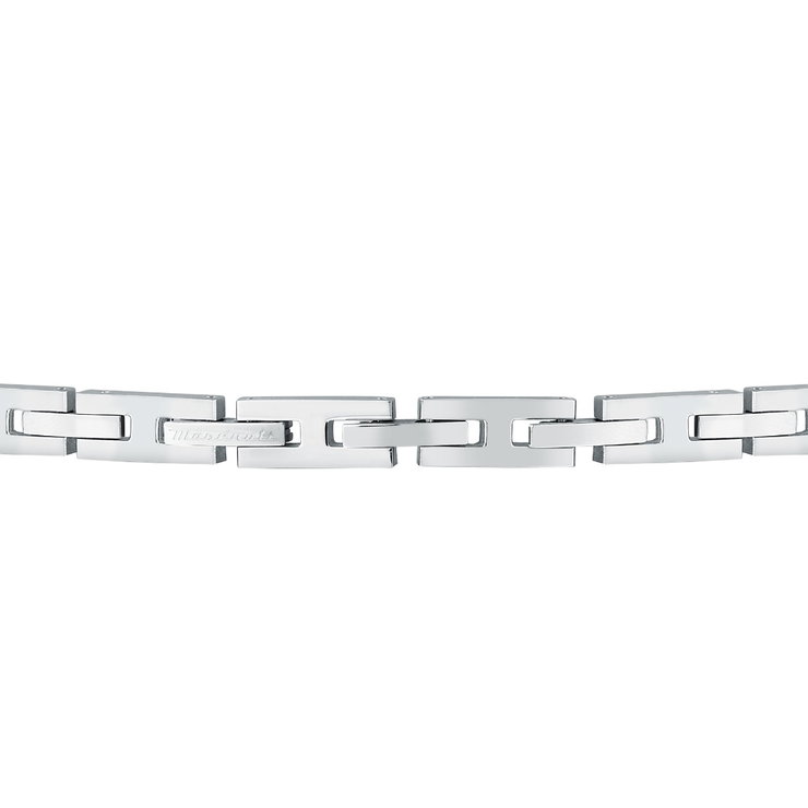Maserati Bracelet For Men Steel Silver , Black / Rose Gold
