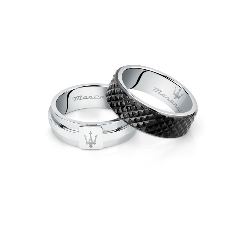 Maserati Ring For Men Steel Silver , size 25