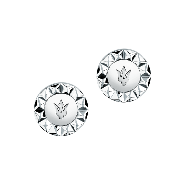 Maserati PYRAMID cufflink for men stainless steel silver