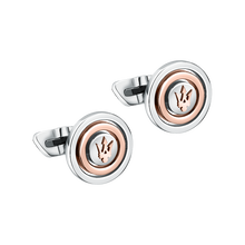 كبك ترايدنت من مازيراتى للرجال استيل لون فضى وروز قولد