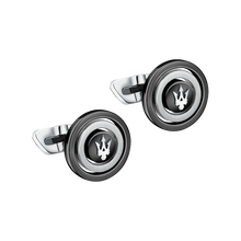 كبك ترايدنت من مازيراتى للرجال استيل لون اسود