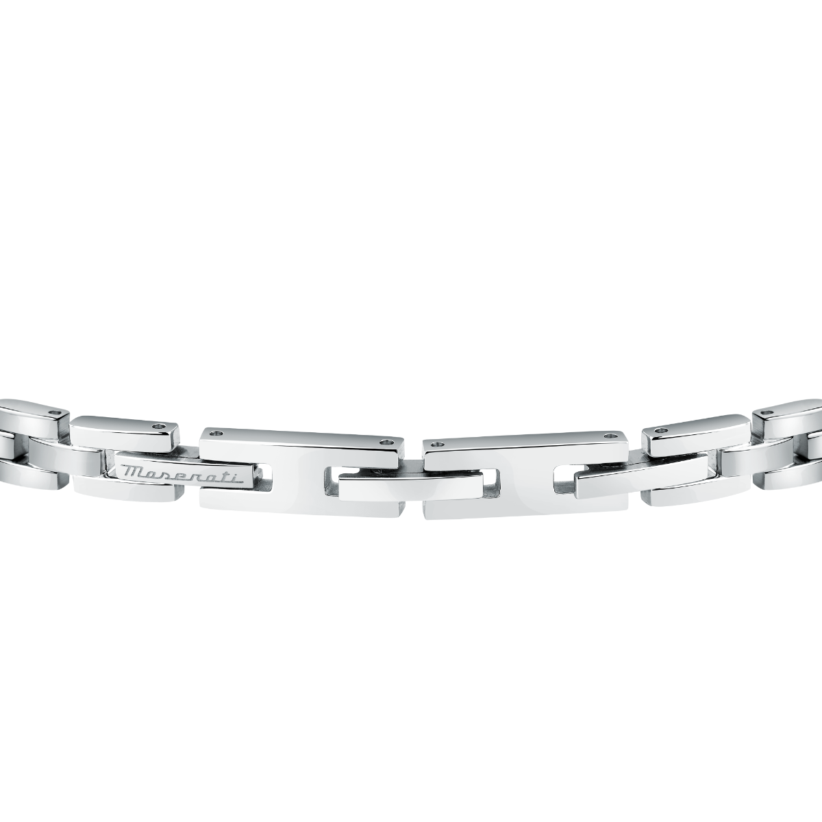 Maserati logo bracelet for gent steel silver , Rose gold