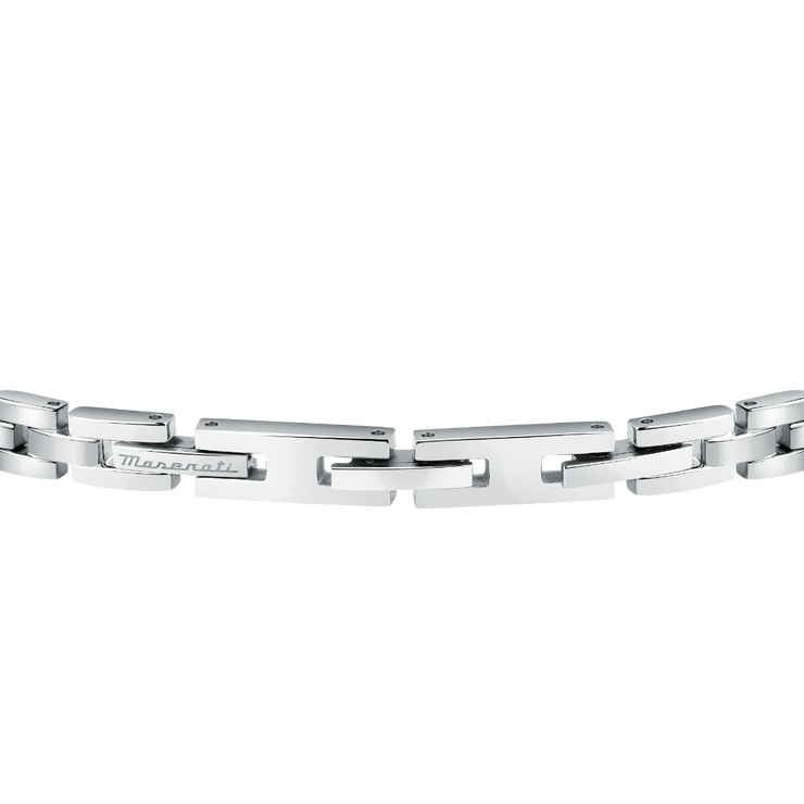 Maserati logo bracelet for gent steel silver , Rose gold