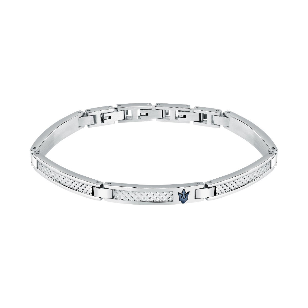 Maserati bracelet for men Iconic steel silver 