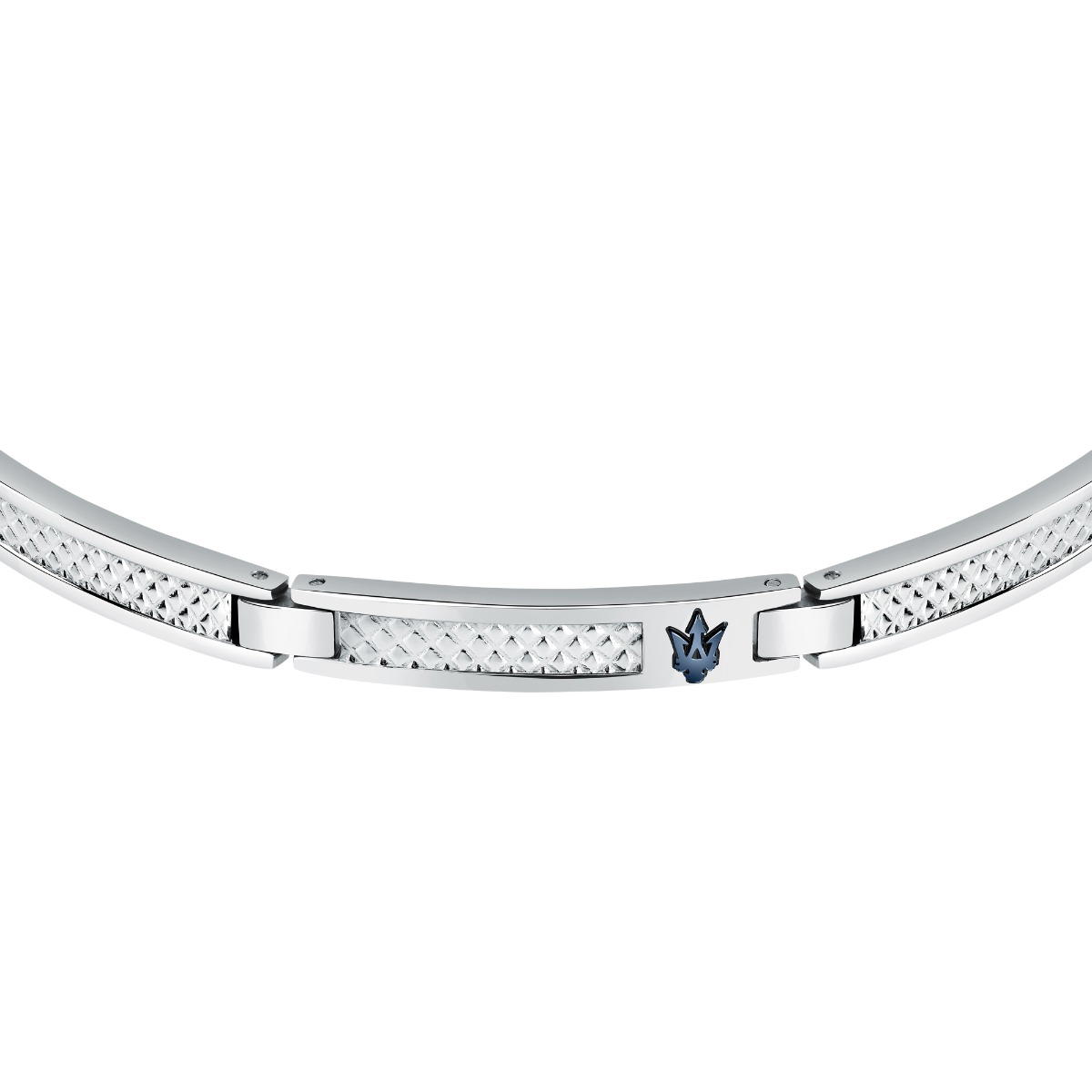 Maserati bracelet for men Iconic steel silver 
