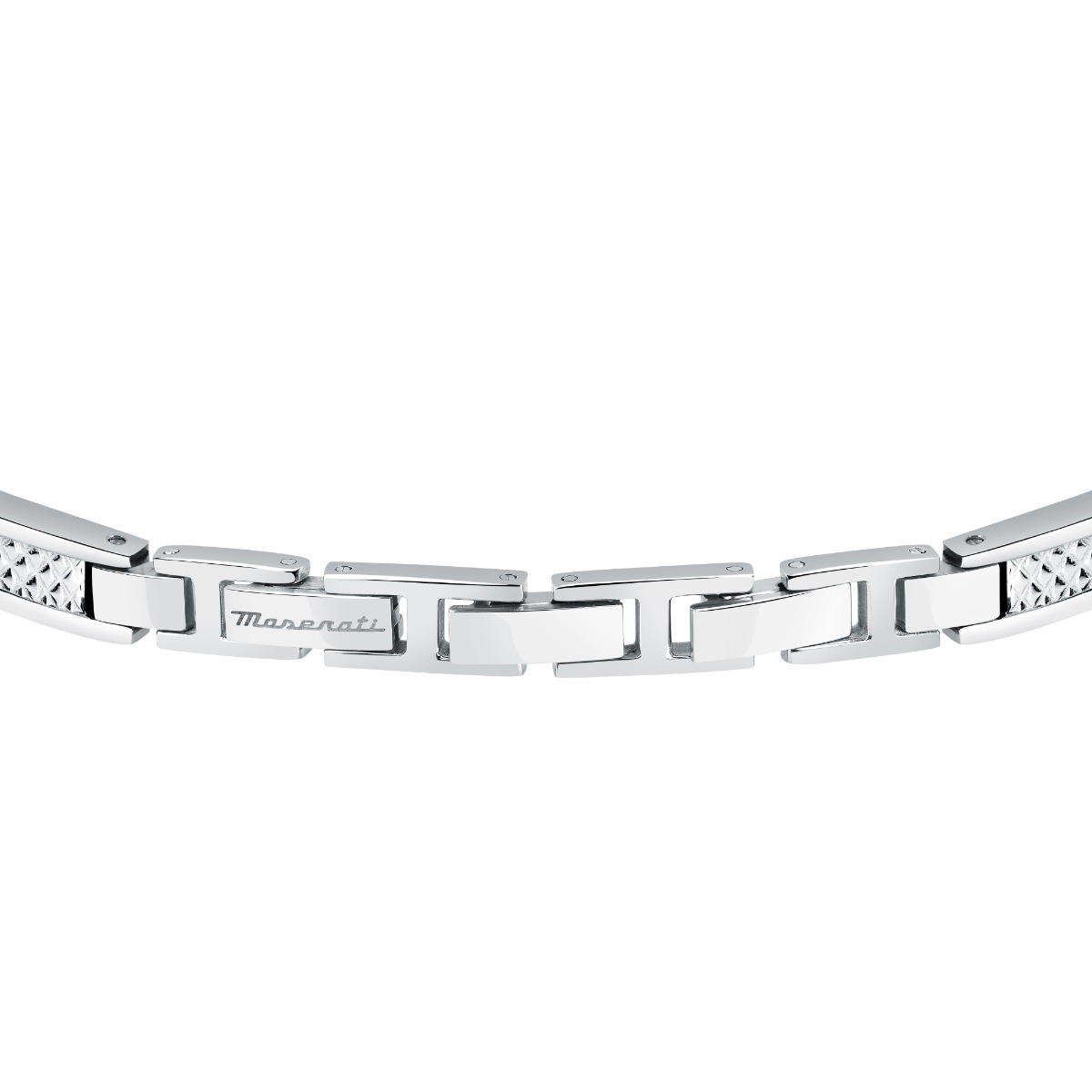 Maserati bracelet for men Iconic steel silver 