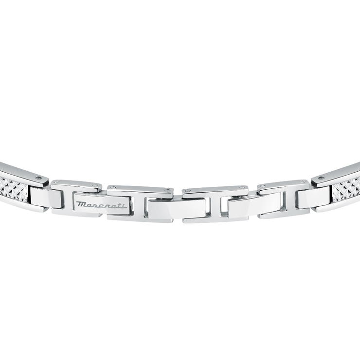 Maserati bracelet for men Iconic steel silver 
