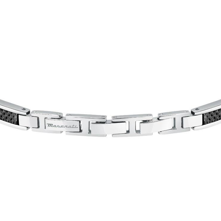 Maserati bracelet for men Iconic silver, Black