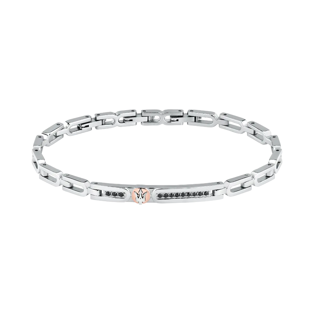Maserati gent bracelet stainless steel silver , rose gold