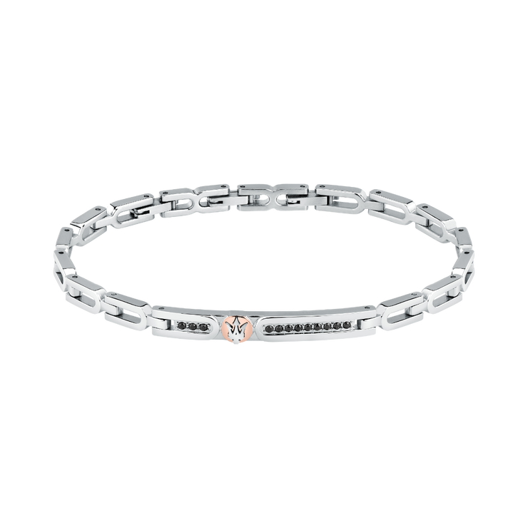 Maserati gent bracelet stainless steel silver , rose gold