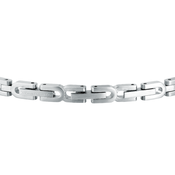 Maserati gent bracelet stainless steel silver with blue