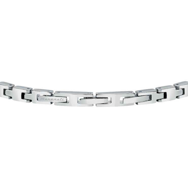 Maserati logo bracelet for gent stainless steel silver , Blue