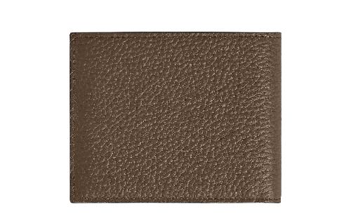 Montblanc Grain Wallet 6cc Brown Leather