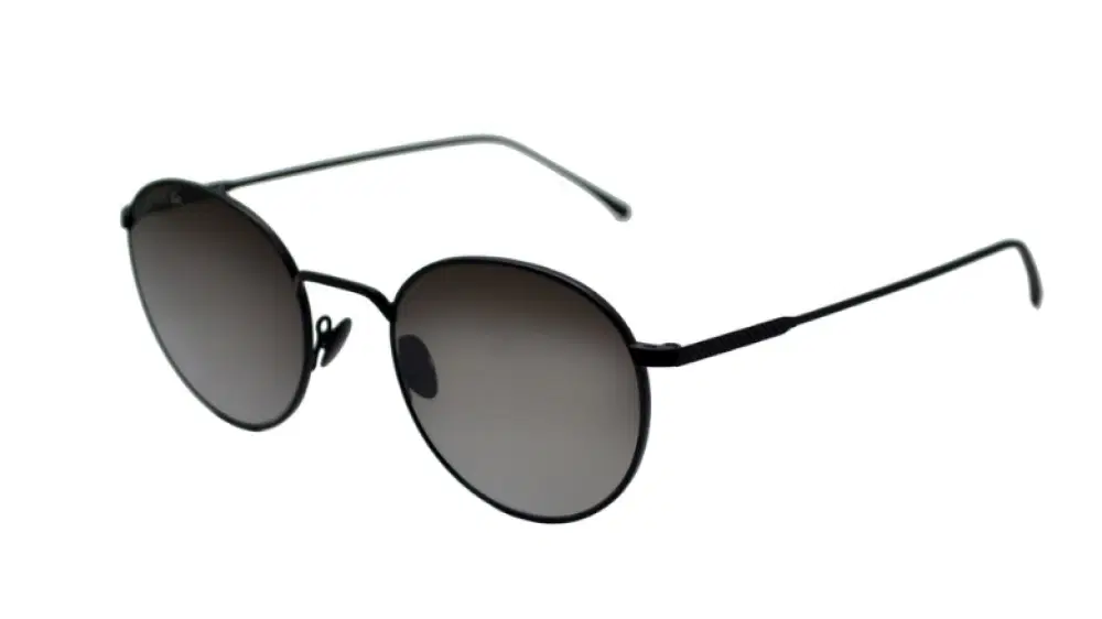 Lacoste Round Black Metal Sunglasses for Men 