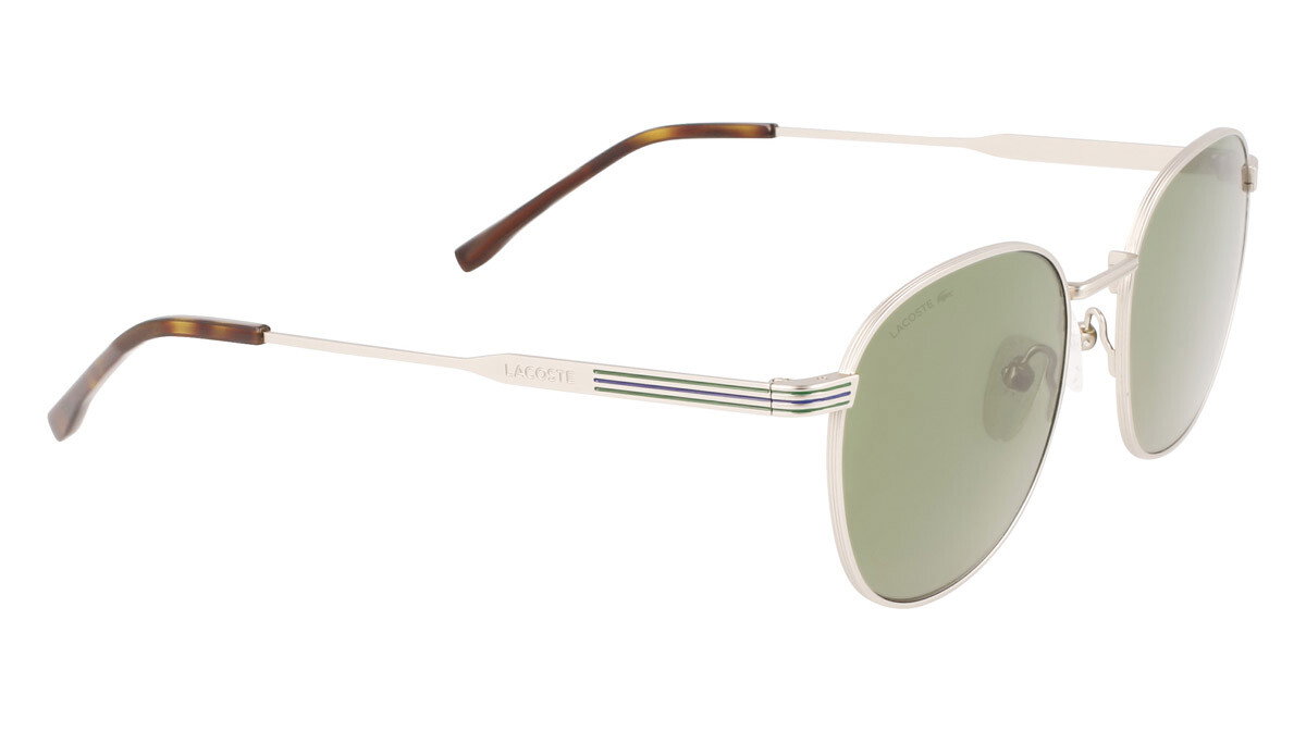 Lacoste Men's Sunglasses - Silver Frame & Green Lenses