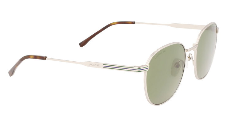 Lacoste Men's Sunglasses - Silver Frame & Green Lenses