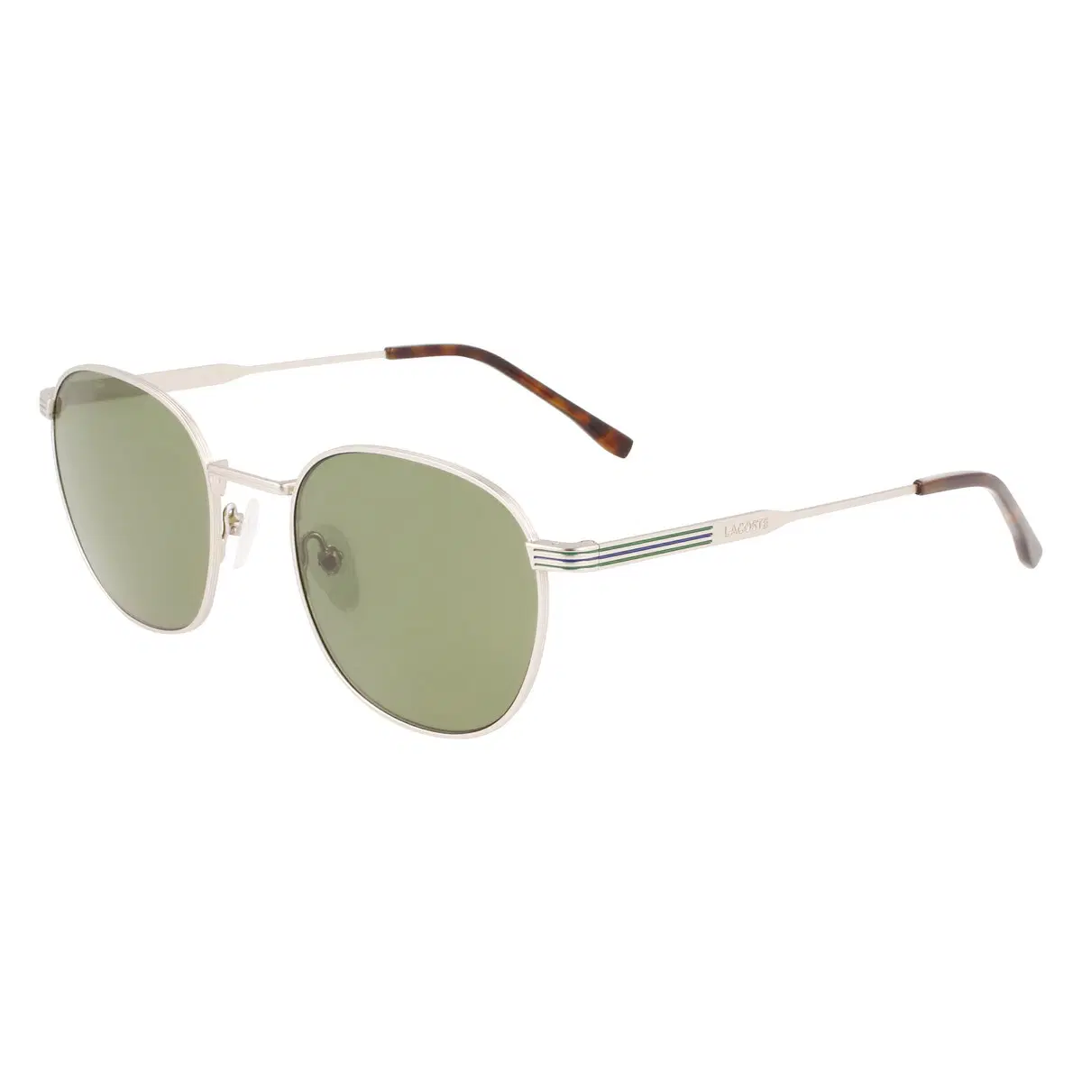 Lacoste Men's Sunglasses - Silver Frame & Green Lenses