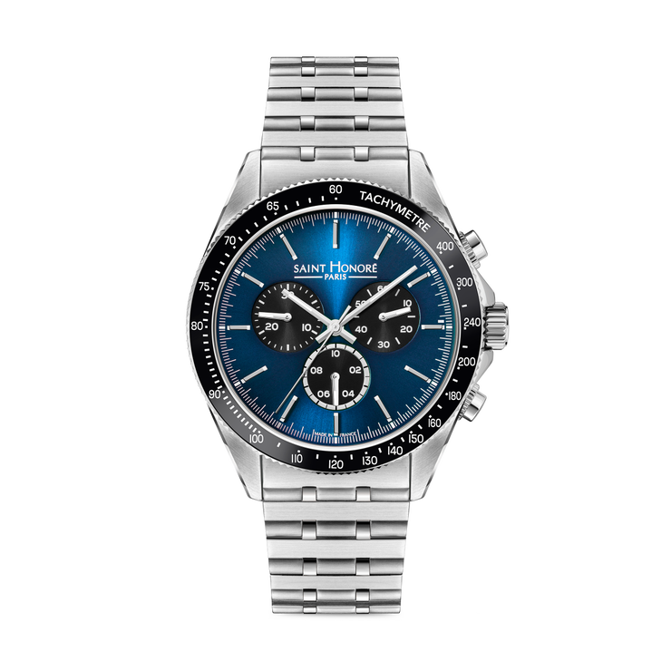Saint Honore Men's Chronograph Watch - Blue Dial 
