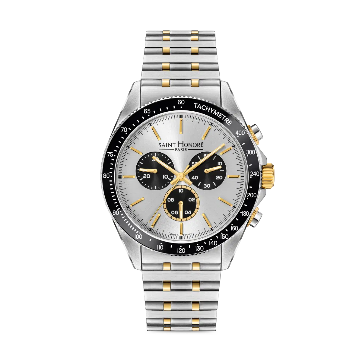 Saint Honore Men's Chronograph Watch - Silver Dial