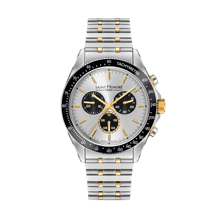 Saint Honore Men's Chronograph Watch - Silver Dial