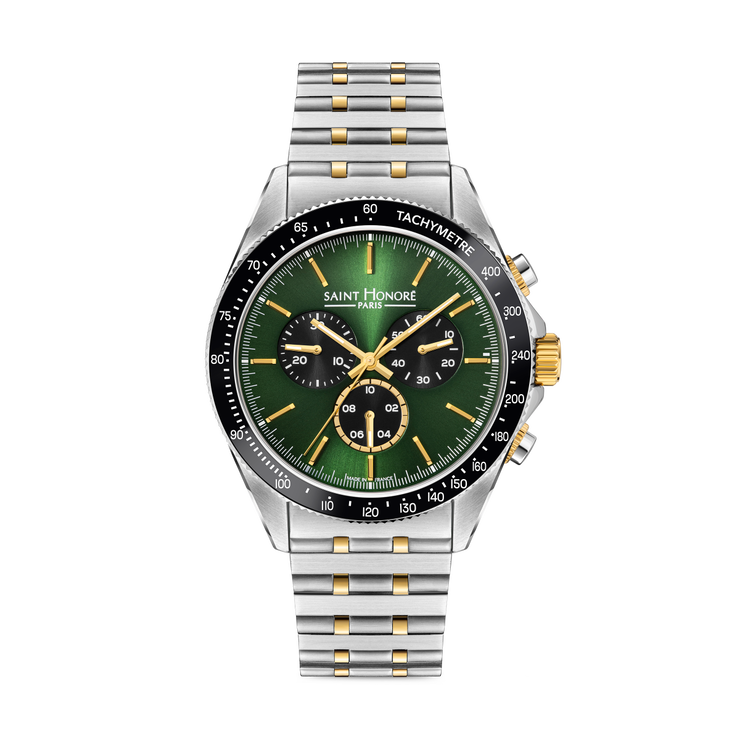 Saint Honore Men's Chronograph Watch - Green Dial