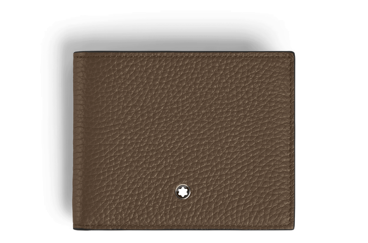 Montblanc Grain Wallet 6cc Brown Leather