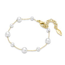 Police OPALINE Ladies Bracelet Gold Plated with Pearls