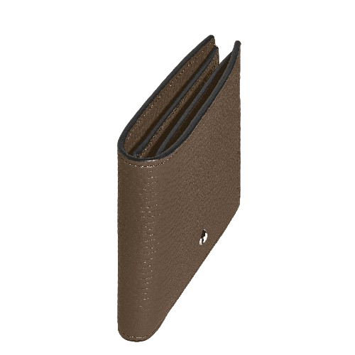 Montblanc Grain Wallet 6cc Brown Leather