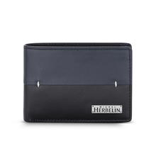 محفظه من ميشيل هيربلين للرجال اسود وكحلى 4 بطاقات 