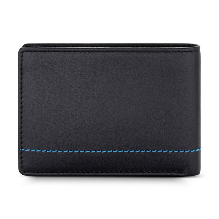 Michel Herbelin Small Slim Wallet Black For Men 4 Cards