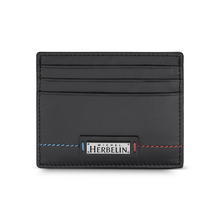 محفظه كروت من ميشيل هيربلين للرجال جلد اسود 