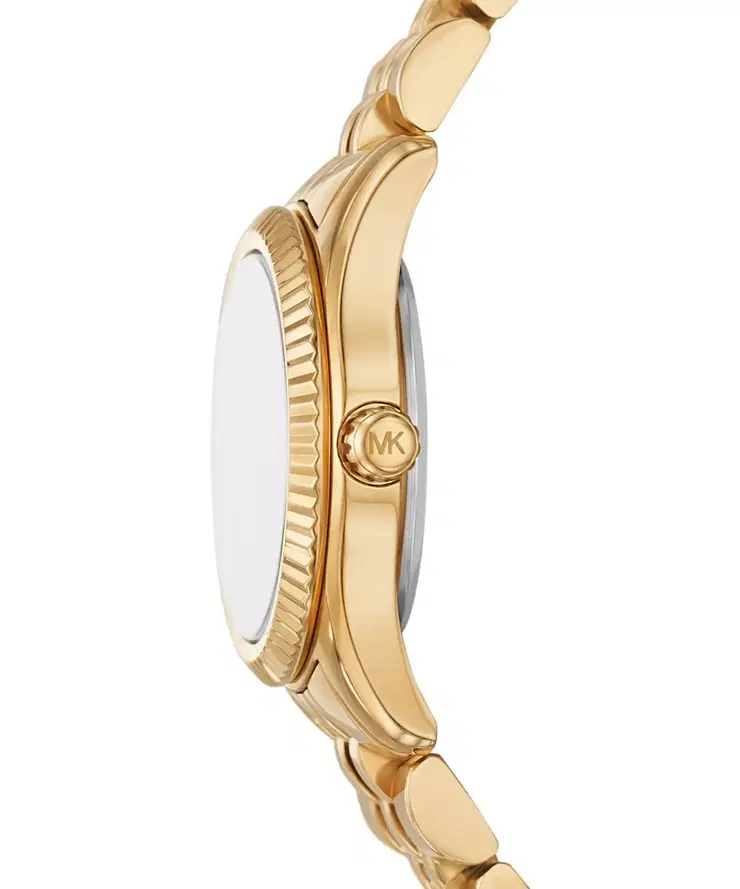 Michael Kors Lexington Ladies Gold Tone Watch Green Dial