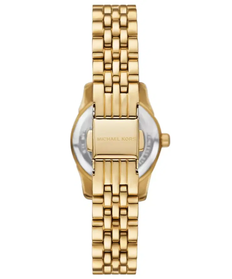 Michael Kors Lexington Ladies Gold Tone Watch Green Dial