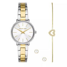 طقم ساعة بيبر للنساء من مايكل كورس مكون من قطعتين 