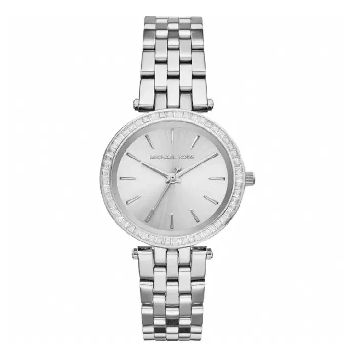 Michael Kors Women's Silver watch with Crystal Bezel