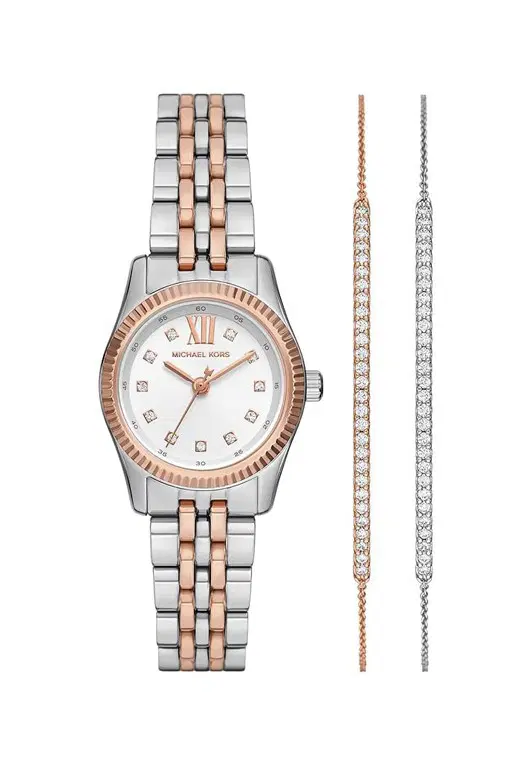 Michael Kors Women’s Two-Tone Watch & Bracelet Set