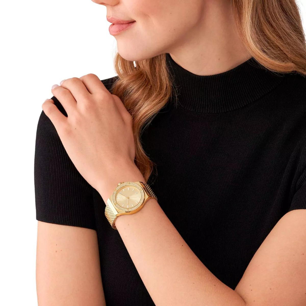 Michael Kors Lennox ladies watch stainless steel gold