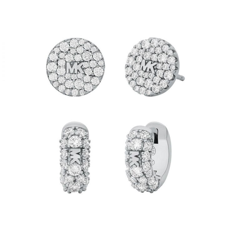 Michael Kors 925 Sterling Silver Necklace And Earrings Gift set