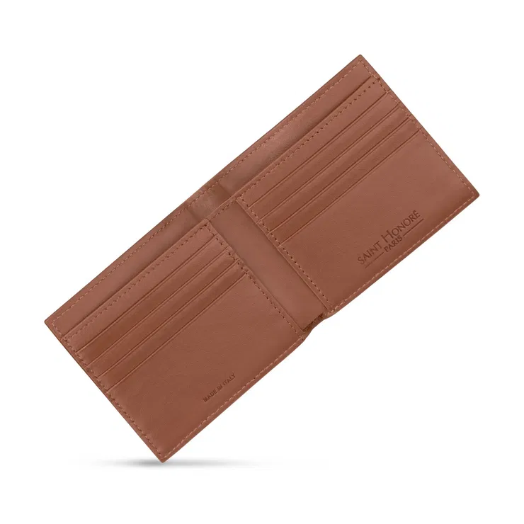 Saint Honore men wallet 8cc with brown leather
