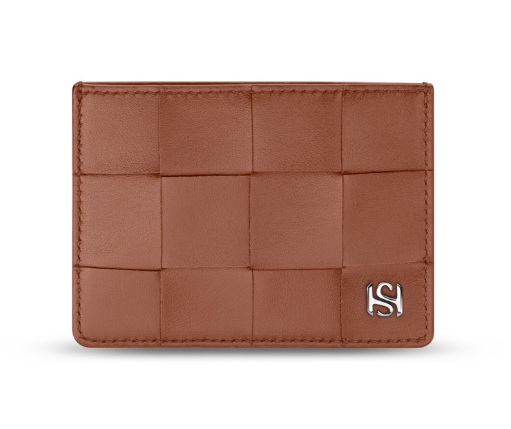 Saint Honore men card holder 4cc with brown leather