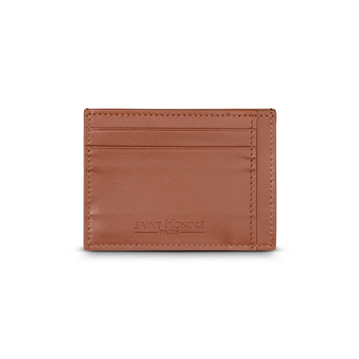 Saint Honore men card holder 4cc with brown leather