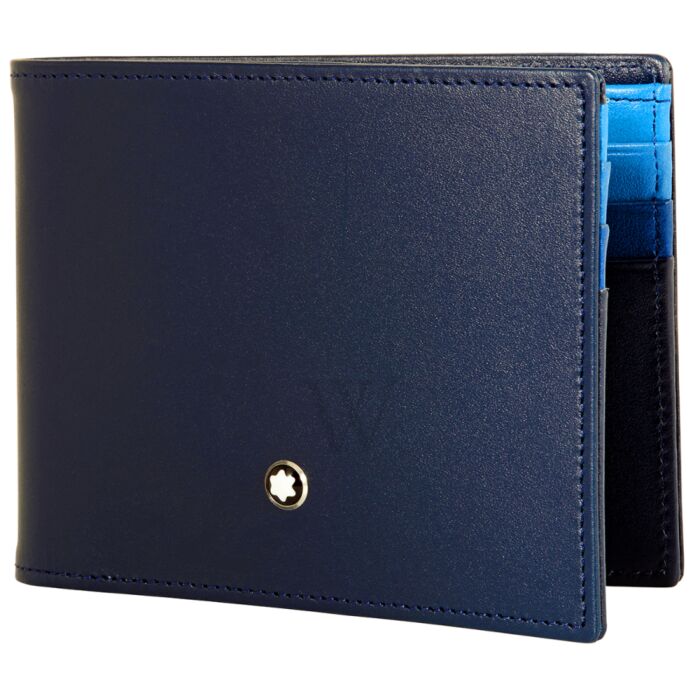 Montblanc Meisterstuck Wallet 6Cc Navy Blue 