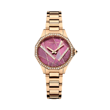 ساعة يد جيسينا من شيروتى 1881 للنساء استيل نحاسى وعودى