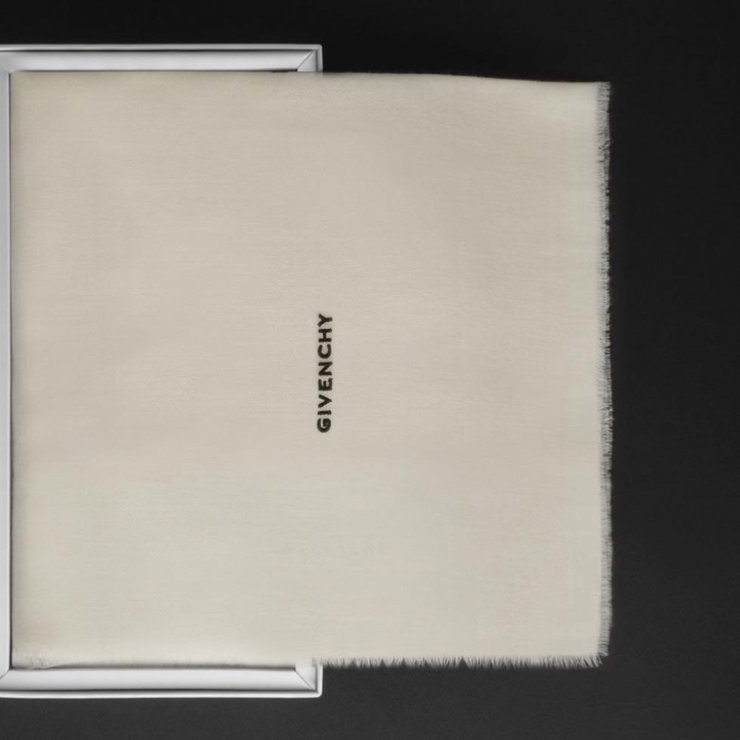Givenchy Shawl Wool for men white size 55