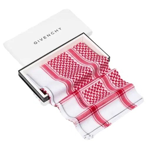 Givenchy Classic Shemagh - LTD Red & White Size 58