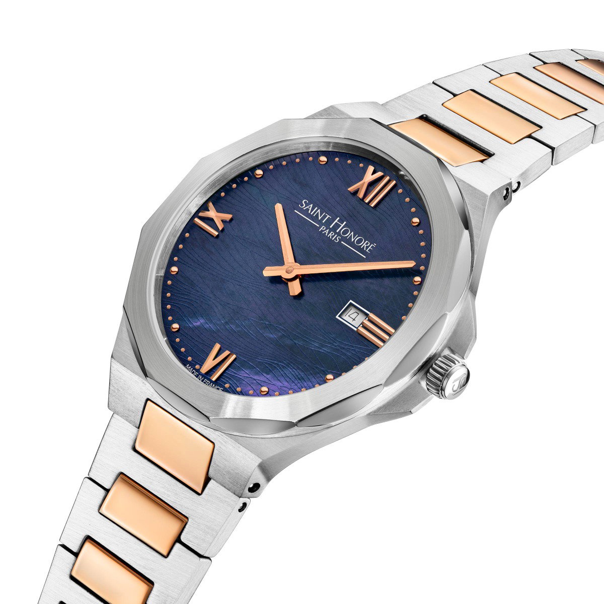 Saint Honore Women's Watch - Two-Tone With Blue Dial 
