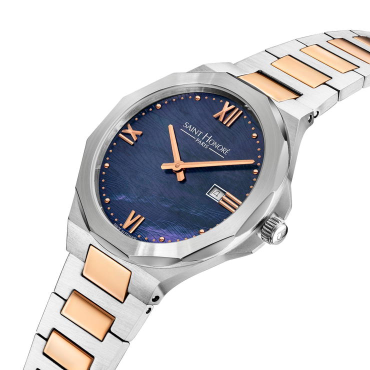Saint Honore Women's Watch - Two-Tone With Blue Dial 